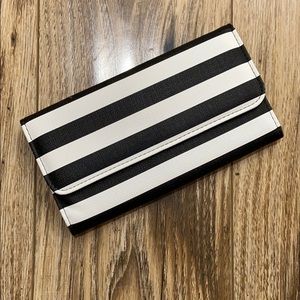 KUT black and white striped wallet